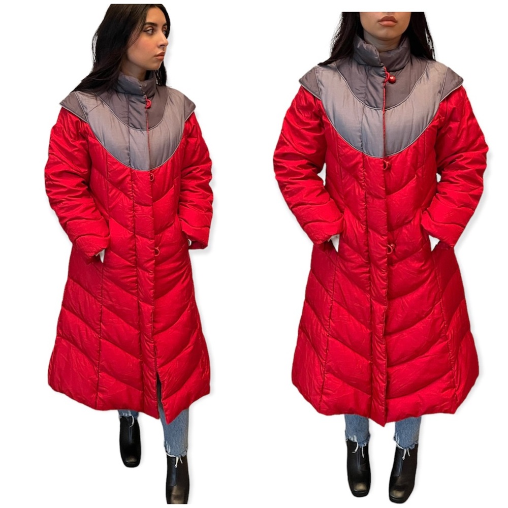 Vintage Mid Length Down Puffer Coat